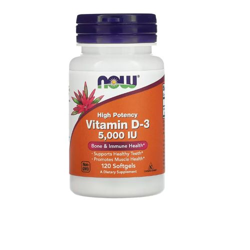 Now Foods Vitamine D3, 5000 UI, 120 capsules