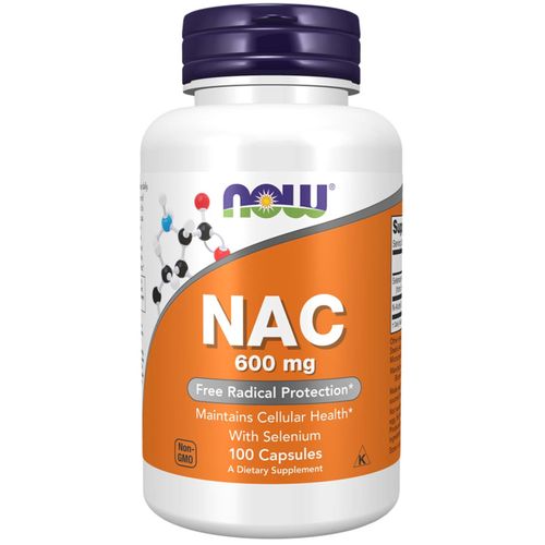Now Foods N-Acétylcystéine, NAC avec sélénium, 100 capsules