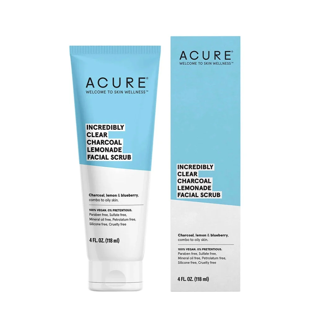 Incredibly Clear Charcoal Lemonade Facial Scrub 118ml - ACURE