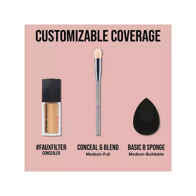 HUDABEAUTY FAUXFILTER Luminous Matte Liquid Concealer – 3.5N Sugar Biscuit – Image 4