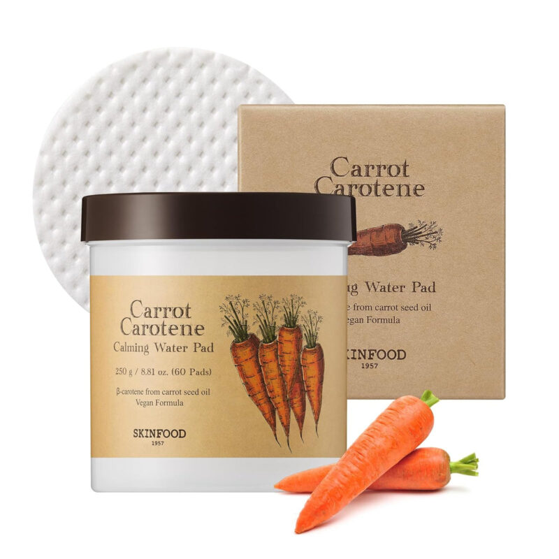 SKINFOOD 1957 Carrot Carotene Calming Water Pad 60 tampons (250 g)