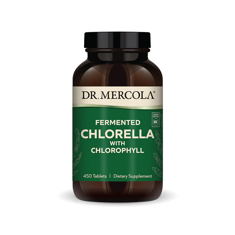 Dr. Mercola, Chlorelle fermentée, 450 comprimés