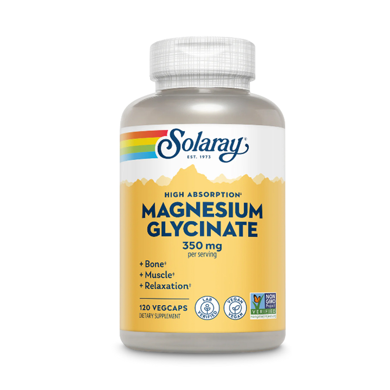 Solaray Magnesium Glycinate 350mg 120 VegCaps