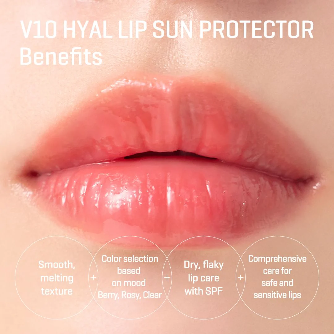 SOME BY MI - V10 Hyal Lip Sun Protector SPF15 - réf Clear - Berry – Image 2