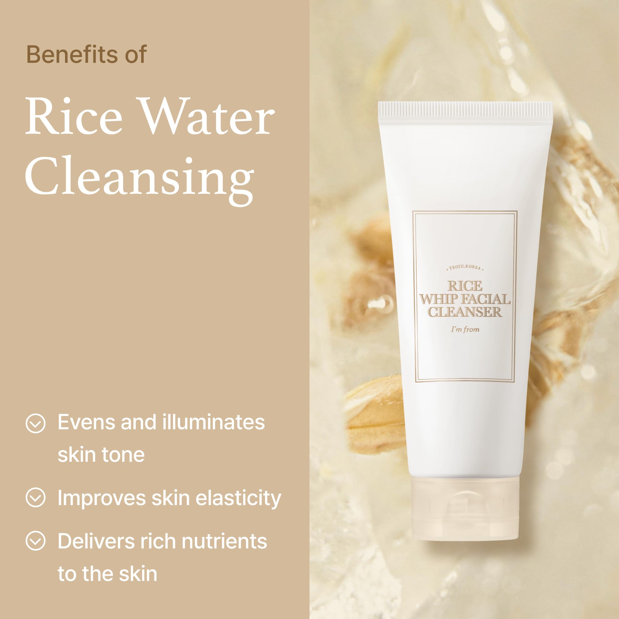 I'M FROM Rice Whip Facial Cleanser -150ml – Image 2