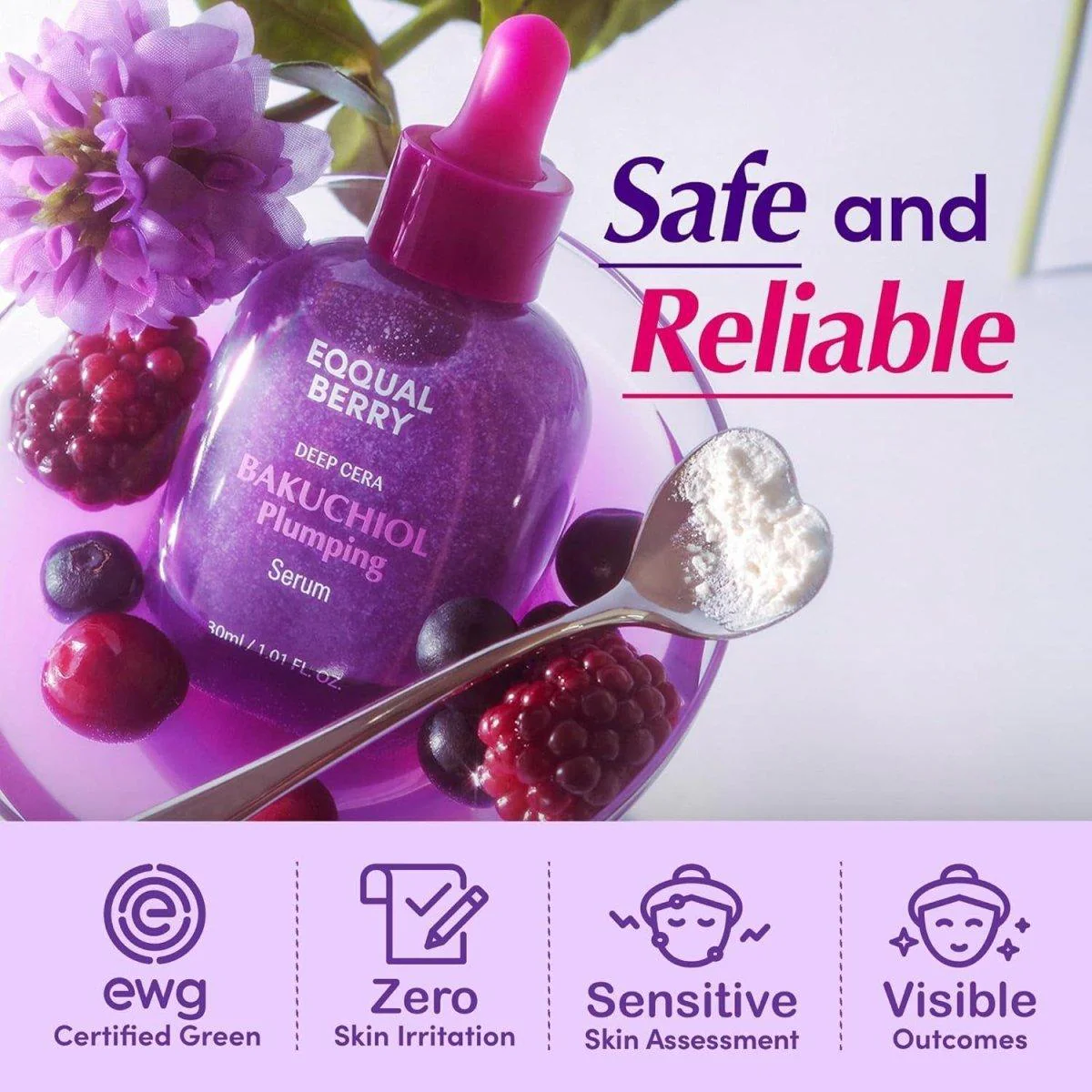 Eqqualberry Bakuchiol Plumping Serum 30ml – Image 4