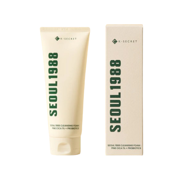 K-SECRET Seoul 1988 Cleansing Foam: Pine Cica 1% + Probiotics 150ml