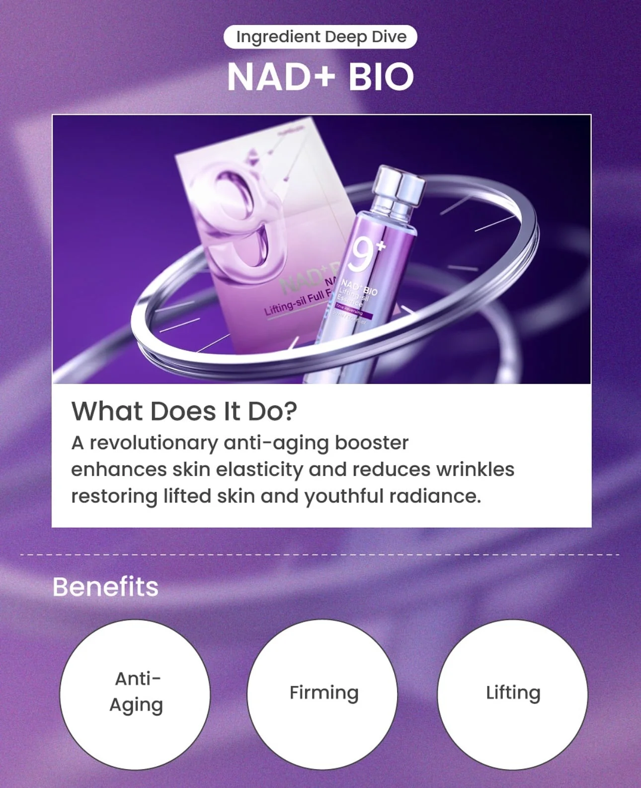 NUMBUZIN NO.9 NAD BIO LIFTING FULL COVER FACIAL MASK 4EA – Image 5