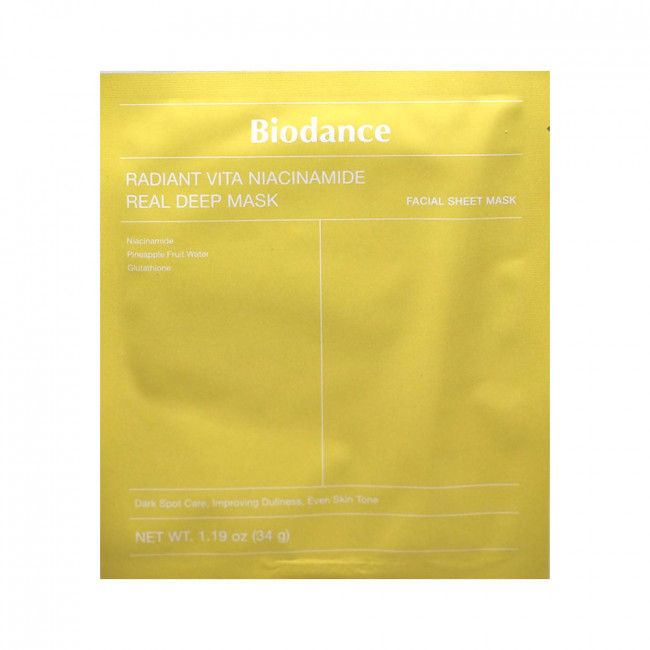 Biodance Radiant Vita Niacinamide Real Deep 1 Mask