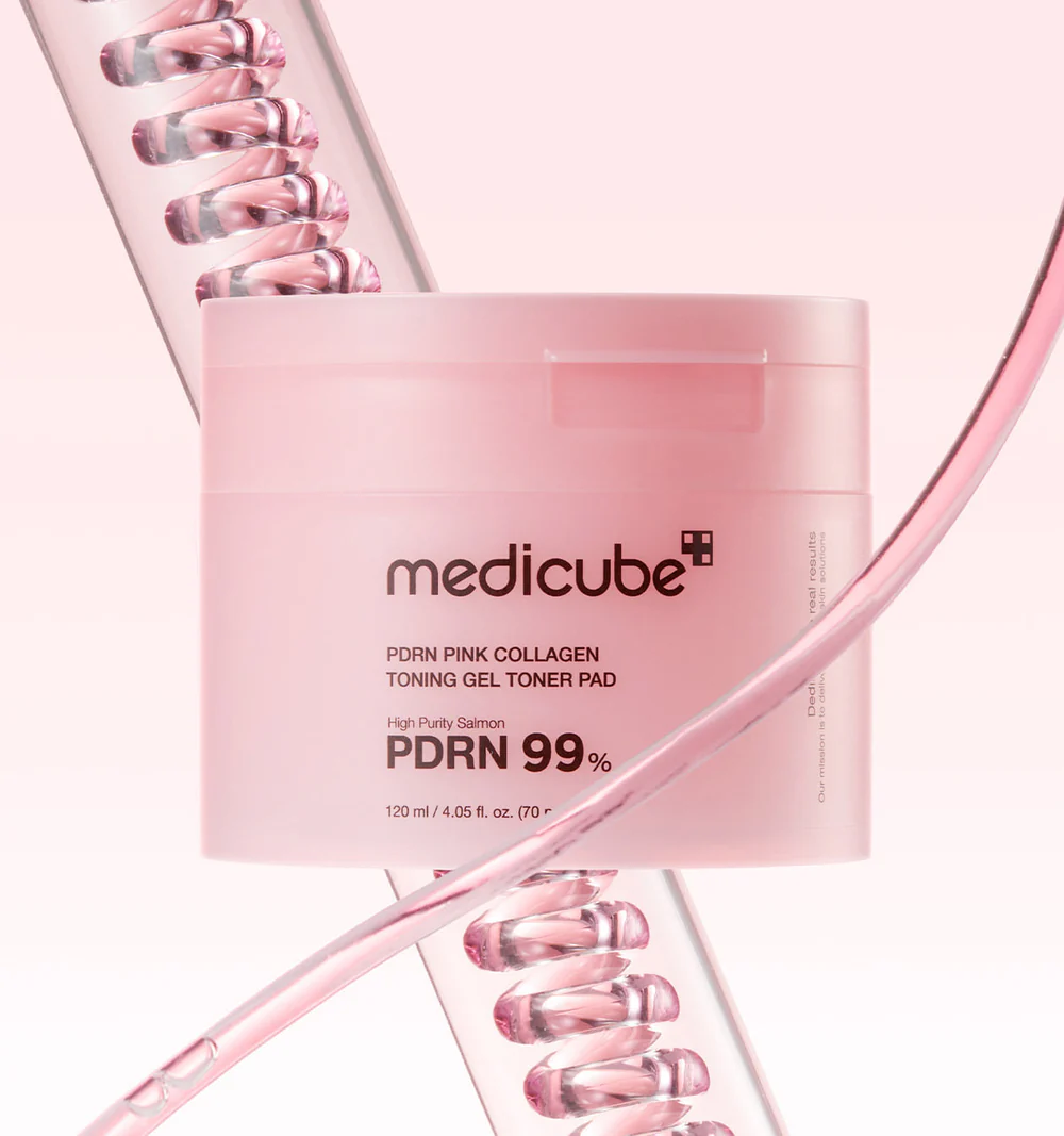 Medicube PDRN Pink Collagen Toning Gel Toner Pads 120ml/70pads – Image 6