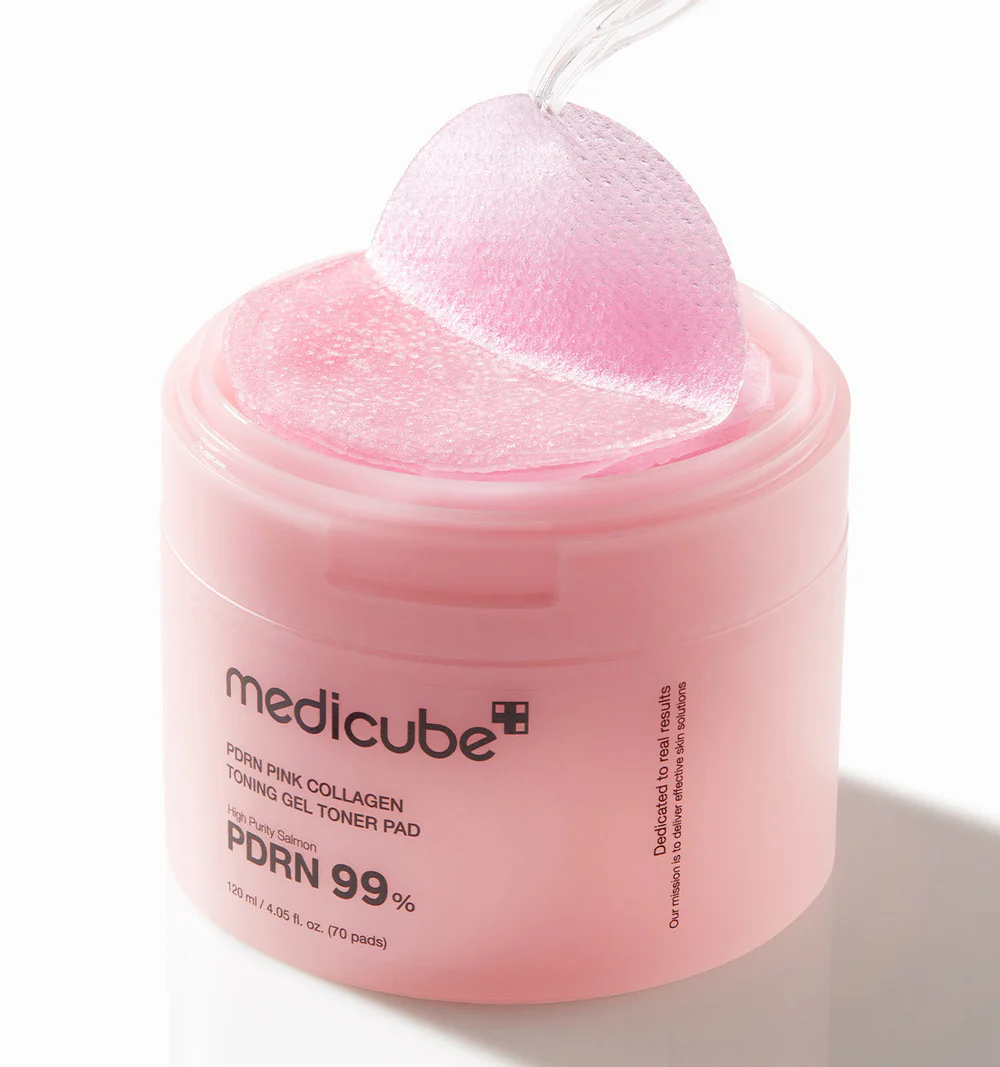 Medicube PDRN Pink Collagen Toning Gel Toner Pads 120ml/70pads