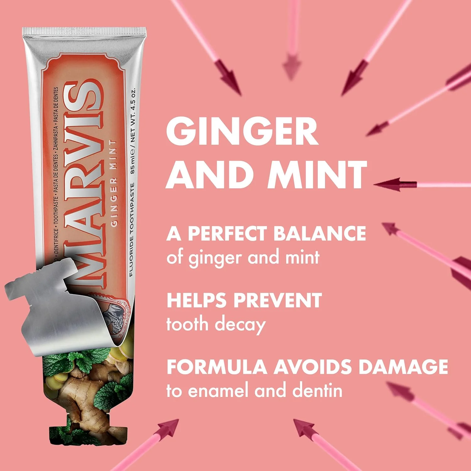 MARVIS DENTIFRICE GINGER MINT 85 ML – Image 2
