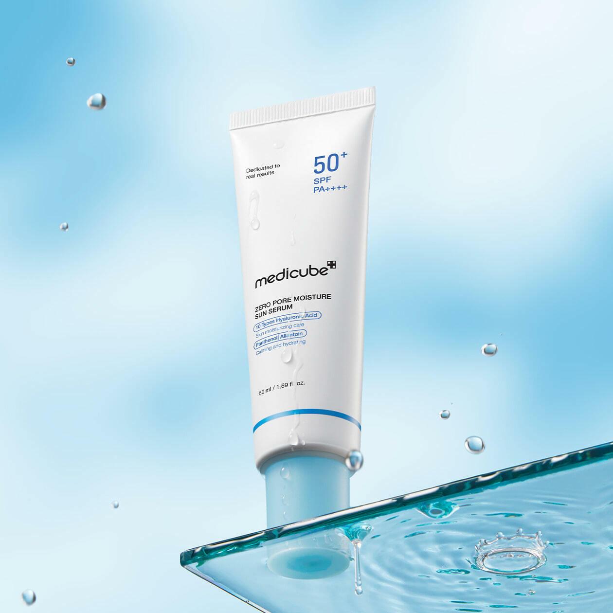 Medicube Zero Pore Moisture Sun Serum SPF50+ PA++++ 50ml – Image 4