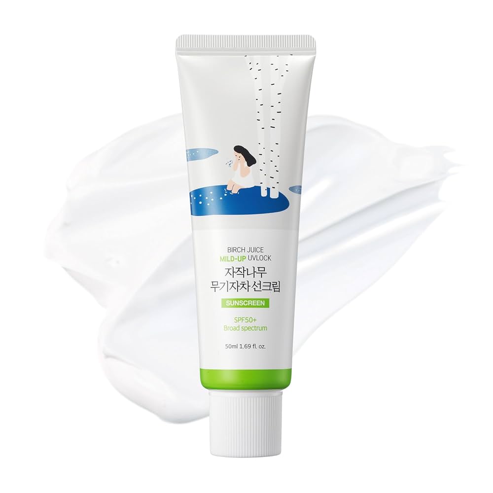 ROUND LAB Birch Moisturizing Mild-Up Sunscreen SPF 50+, PA++++