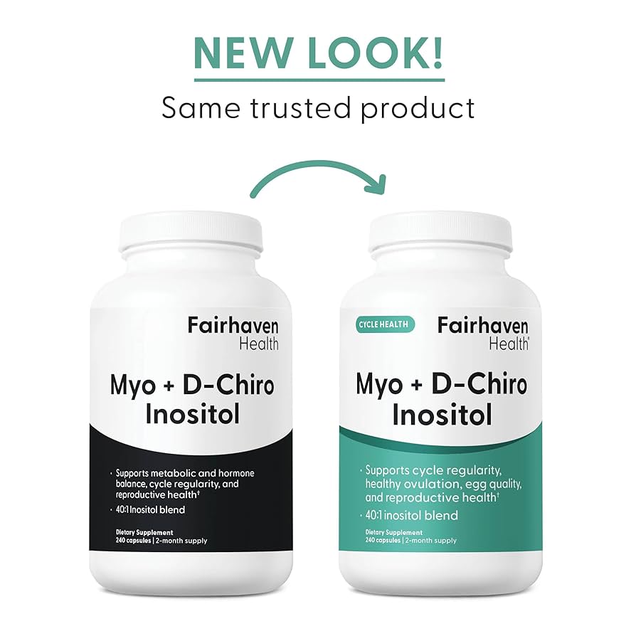 Fairhaven Health, Myo + D-Chiro inositol, 120 capsules – Image 2