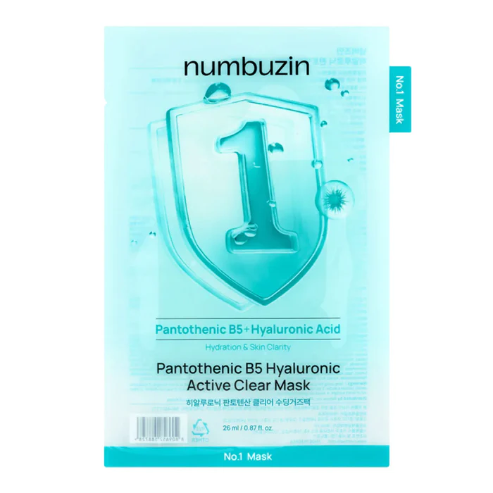 numbuzin  No. 1 Pantothenic B5 Hyaluronic Active Clear Mask