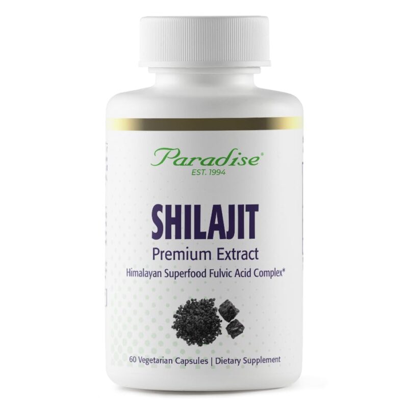 Paradise Herbs Shilajit Premium Extract, 250 mg, 60 Vegetarian Capsules