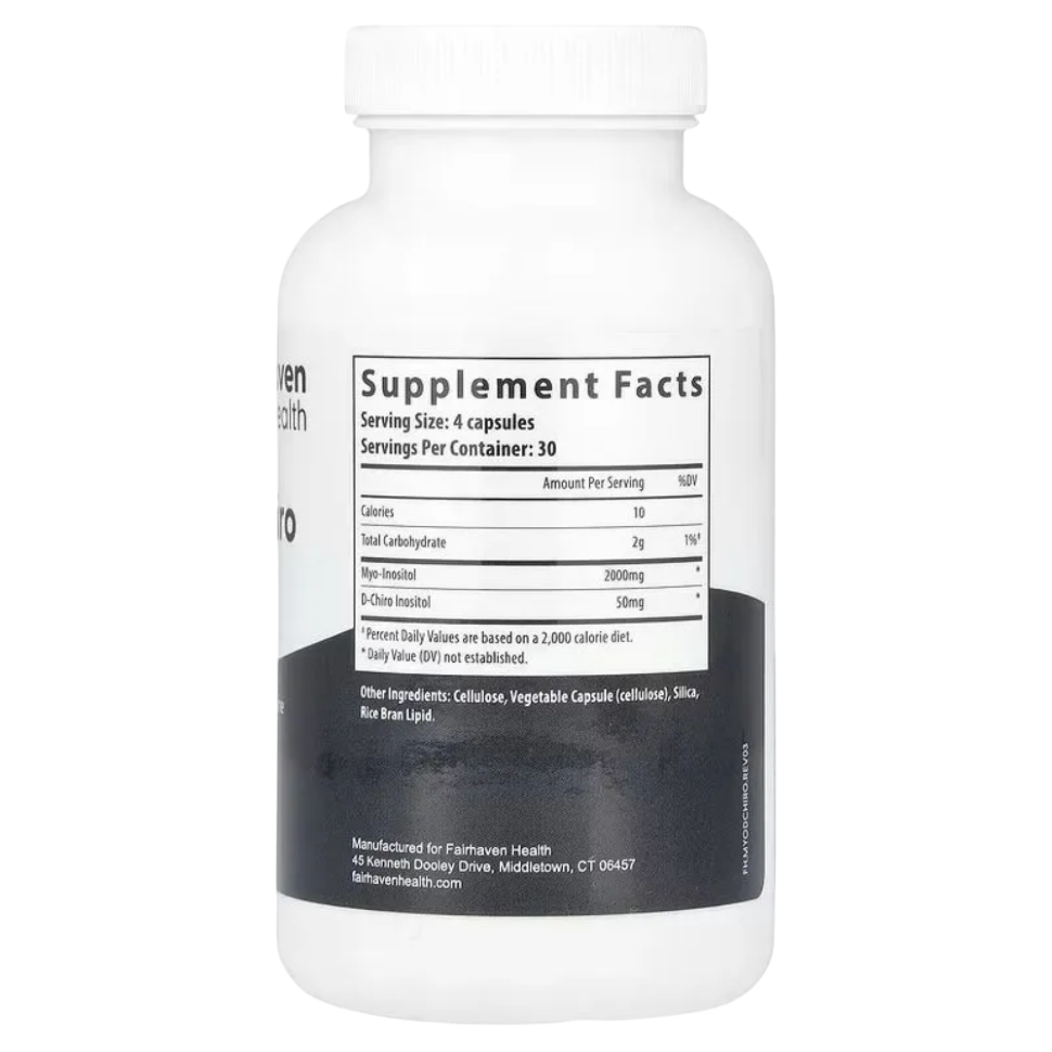 Fairhaven Health, Myo-Inositol, 120 capsules – Image 3