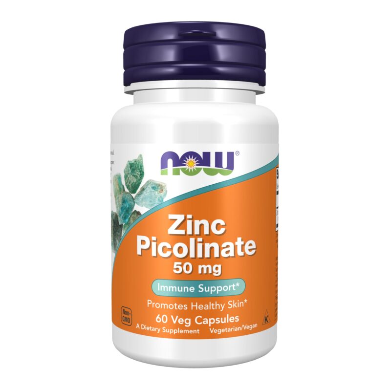 Now Foods ZINC PICOLINATE, 50mg, 60 Veg Capsules