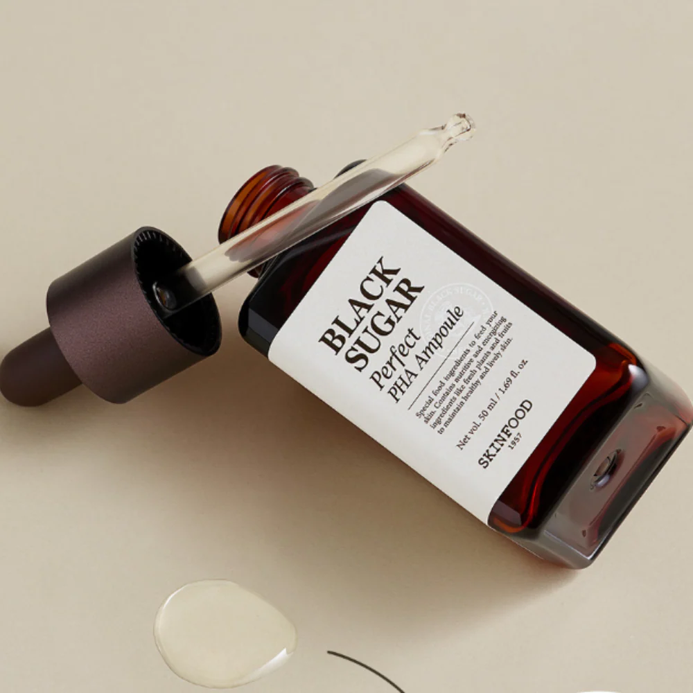 SKINFOOD Black Sugar Perfect PHA Ampoule 50ml – Image 3