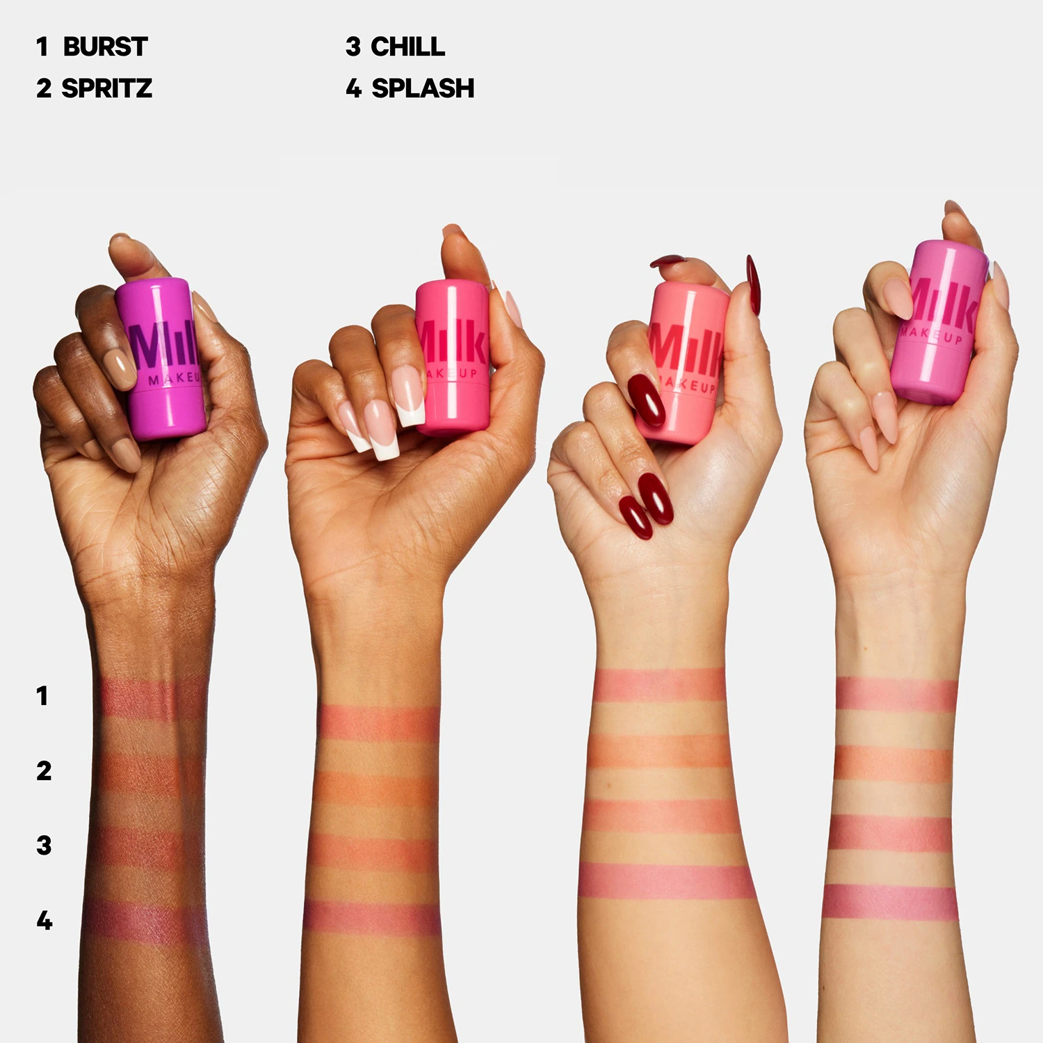 MILK MAKEUP Cooling Water Jelly Tint - Encre à joues et à lèvres (BURST) – Image 4