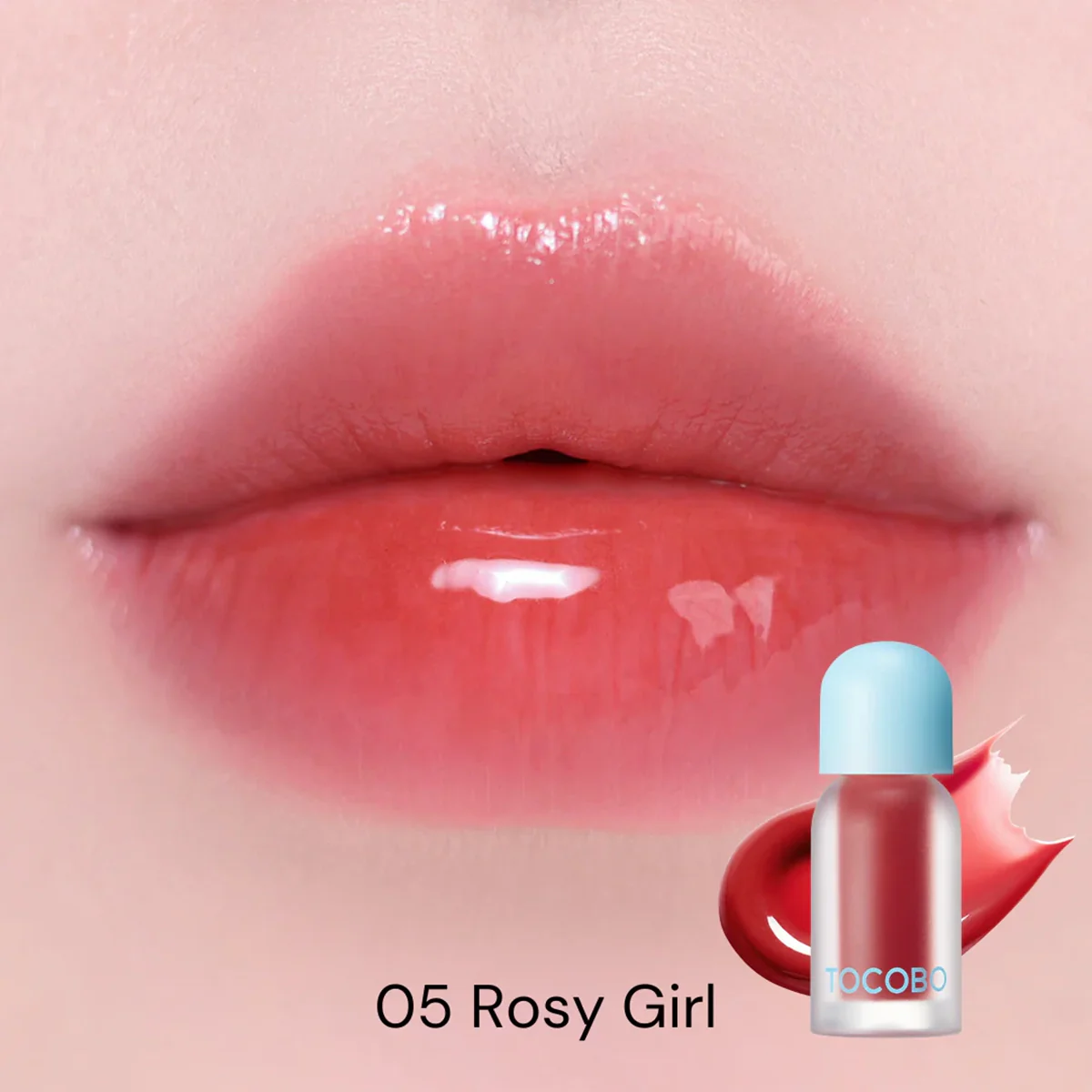 TOCOBO JUICY BERRY PLUMPING LIP OIL 05 ROSY GIRL