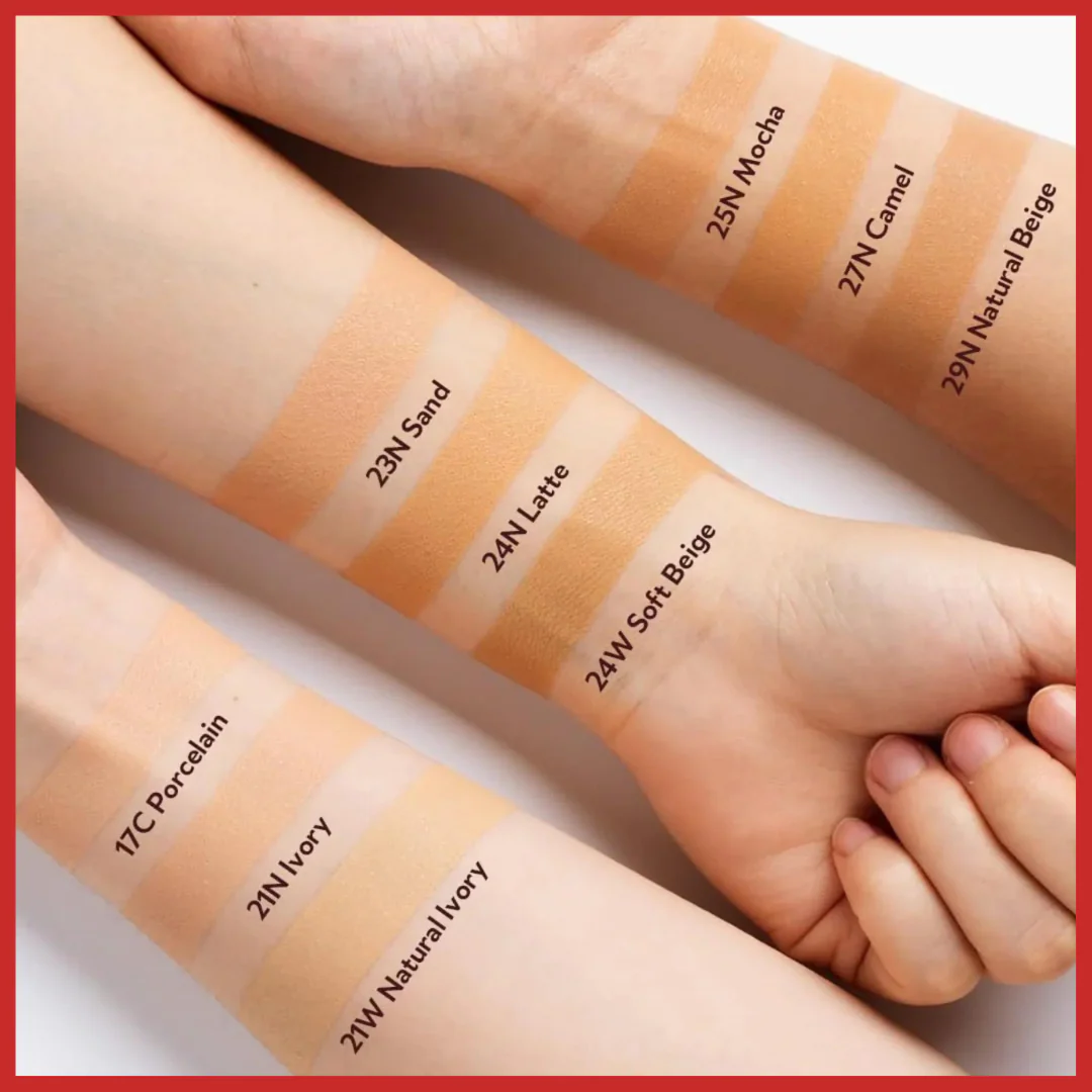 TIRTIR Mask Fit Red Cushion SPF 40 PA++ – 17N VANILLA (18g) – Image 3