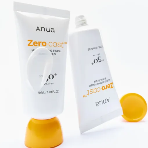 ANUA ZERO CAST MOISTURIZING FINISH SUNSCREEN SPF50+ PA+50ML – Image 4