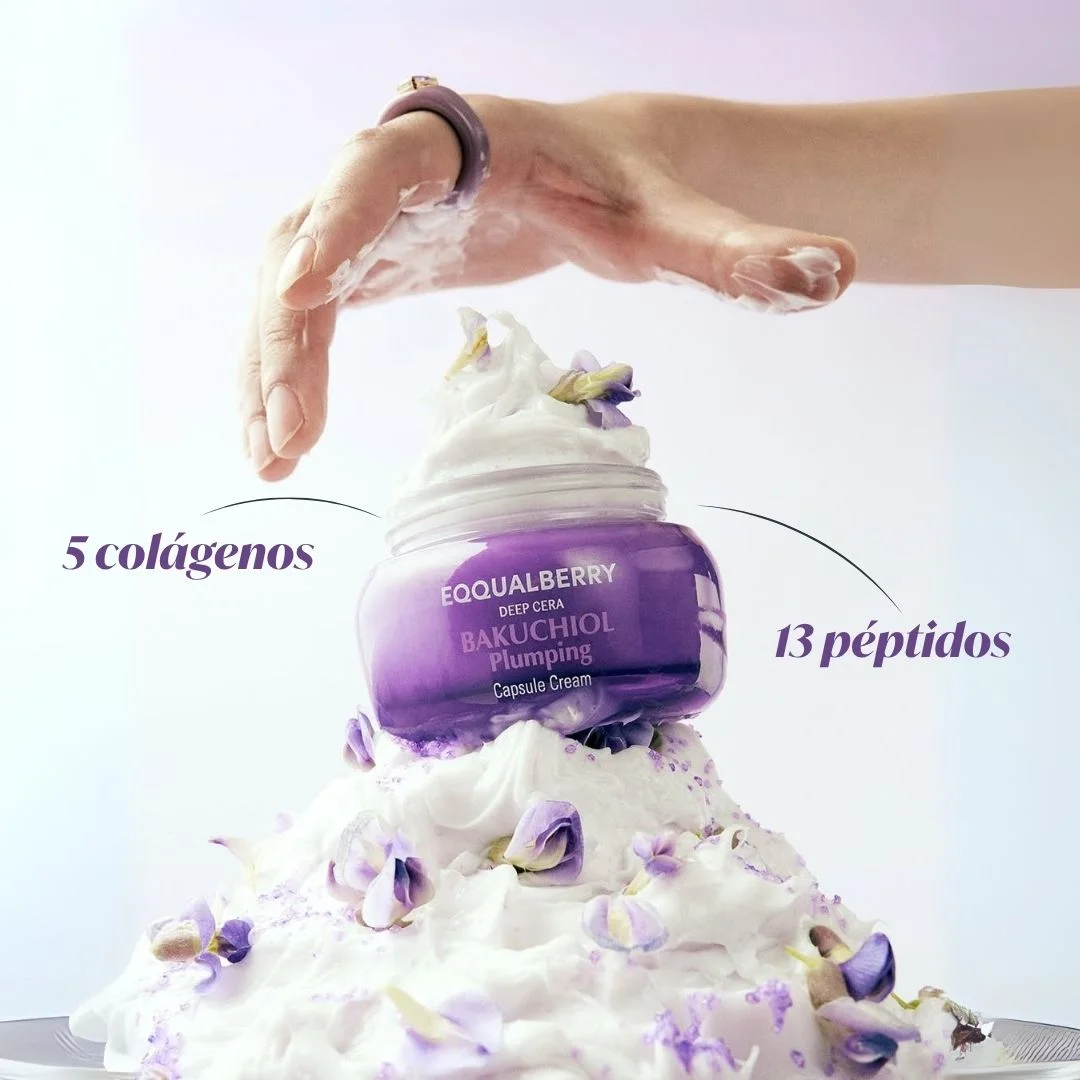 EQQUALBERRY DEEP CERA BAKUCHIOL PLUMPING CAPSULE CREAM 50 ML – Image 2