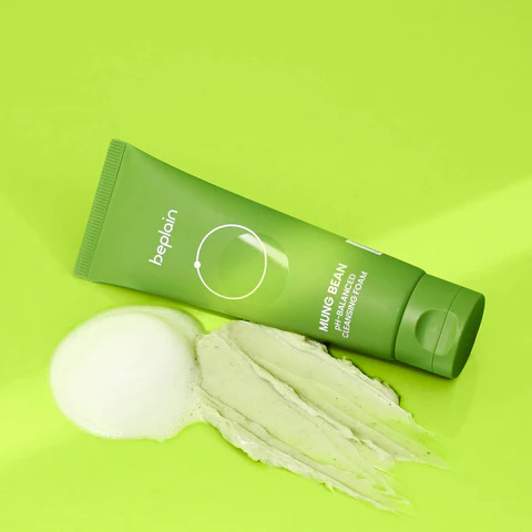 Beplain Mung Bean pH-Balanced Cleansing Foam 80ml – Image 3