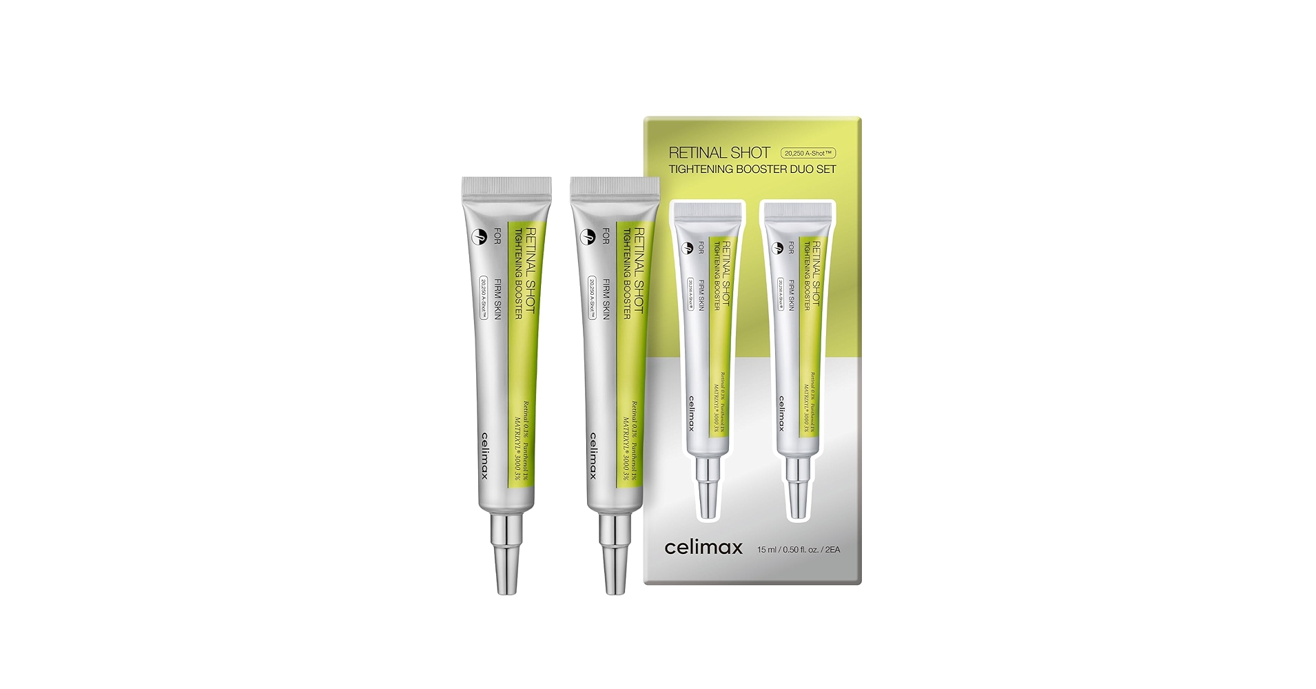 CELIMAX - RETINOL SHOT TIGHTENING BOOSTER DUO SET 15 ML-15ML