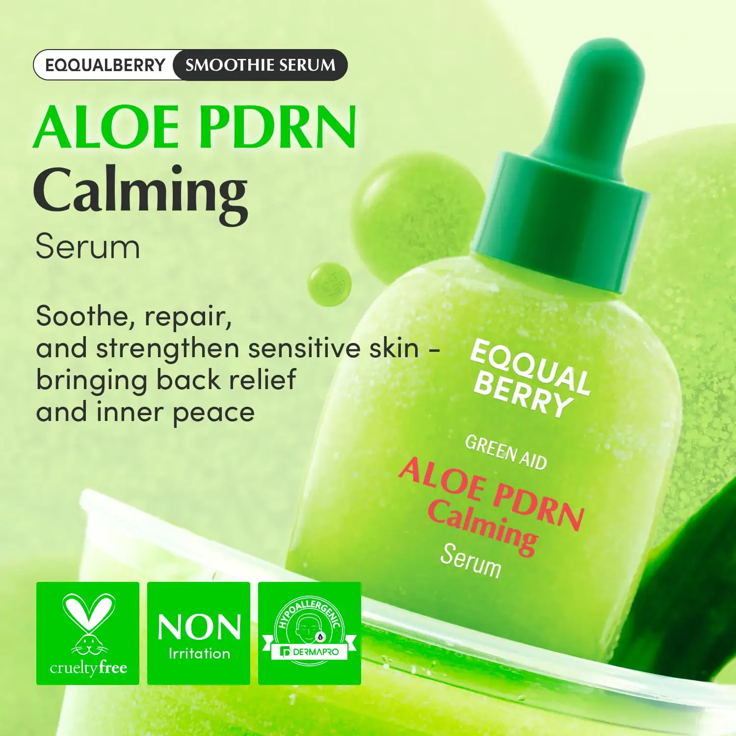 Eqqualberry Aloe PDRN Calming Serum 30ml – Image 4