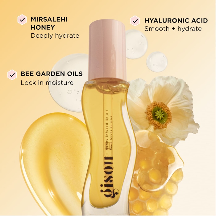 Gisou Honey Infused Lip Oil - réf Honey gold 8ml – Image 3
