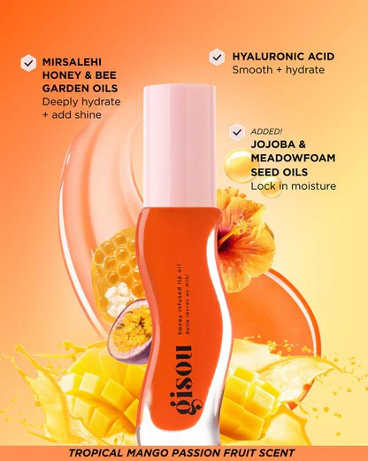 Gisou Honey Infused Lip Oil - réf Mango Passion Punch 8ml – Image 5