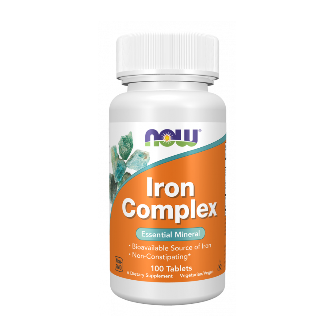 NOW Foods - Iron, Iron Complex, 100 Tablets