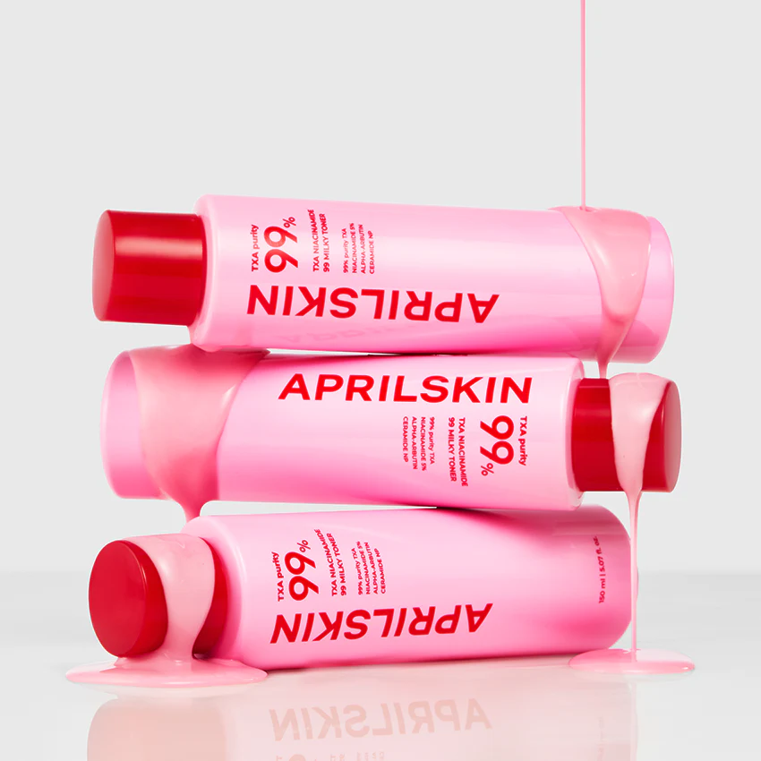 APRILSKIN TXA+Niacinamide 99 Pink Milky Toner 150ml – Image 4