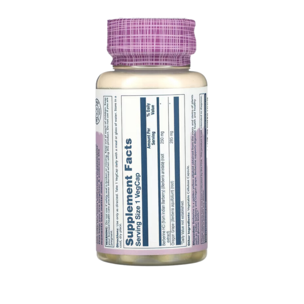 Solaray, Berberine with Oregon Grape, 60 VegCaps – Image 2