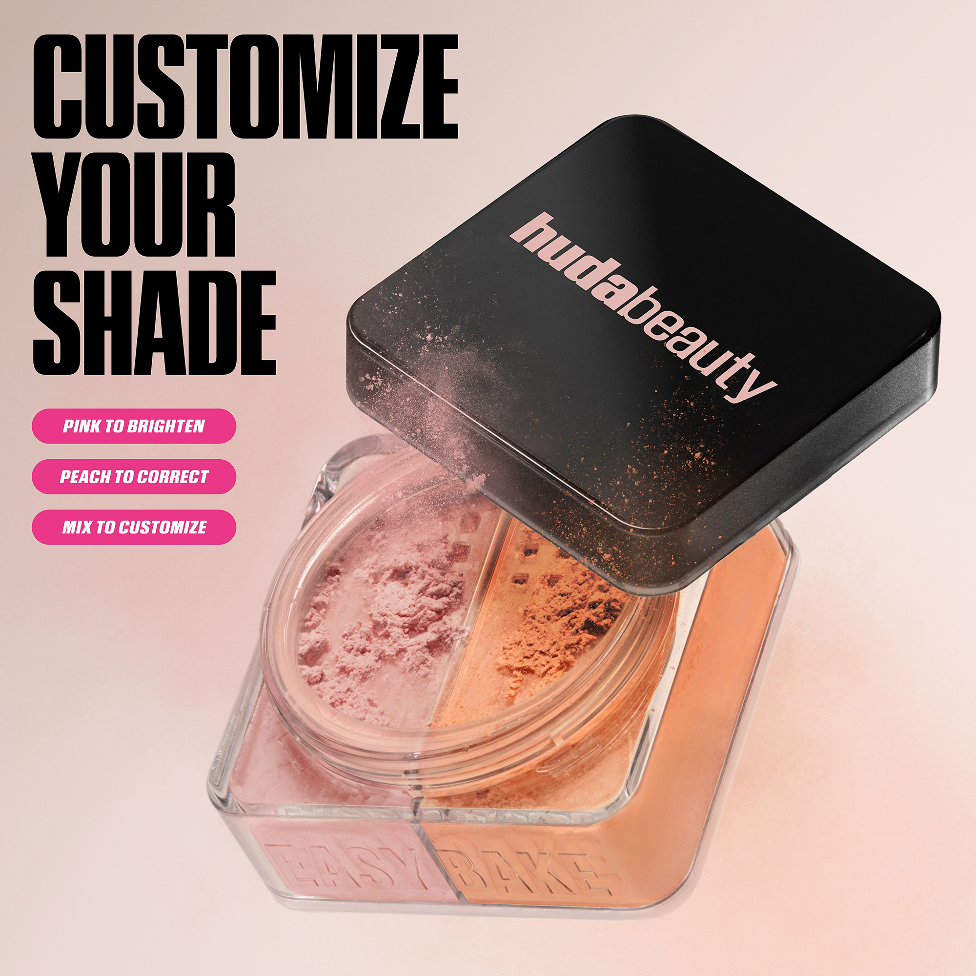 HUDA BEAUTY - Easy Bake Loose Powder Duo Poudre Libre PINK PUMKIN – Image 2