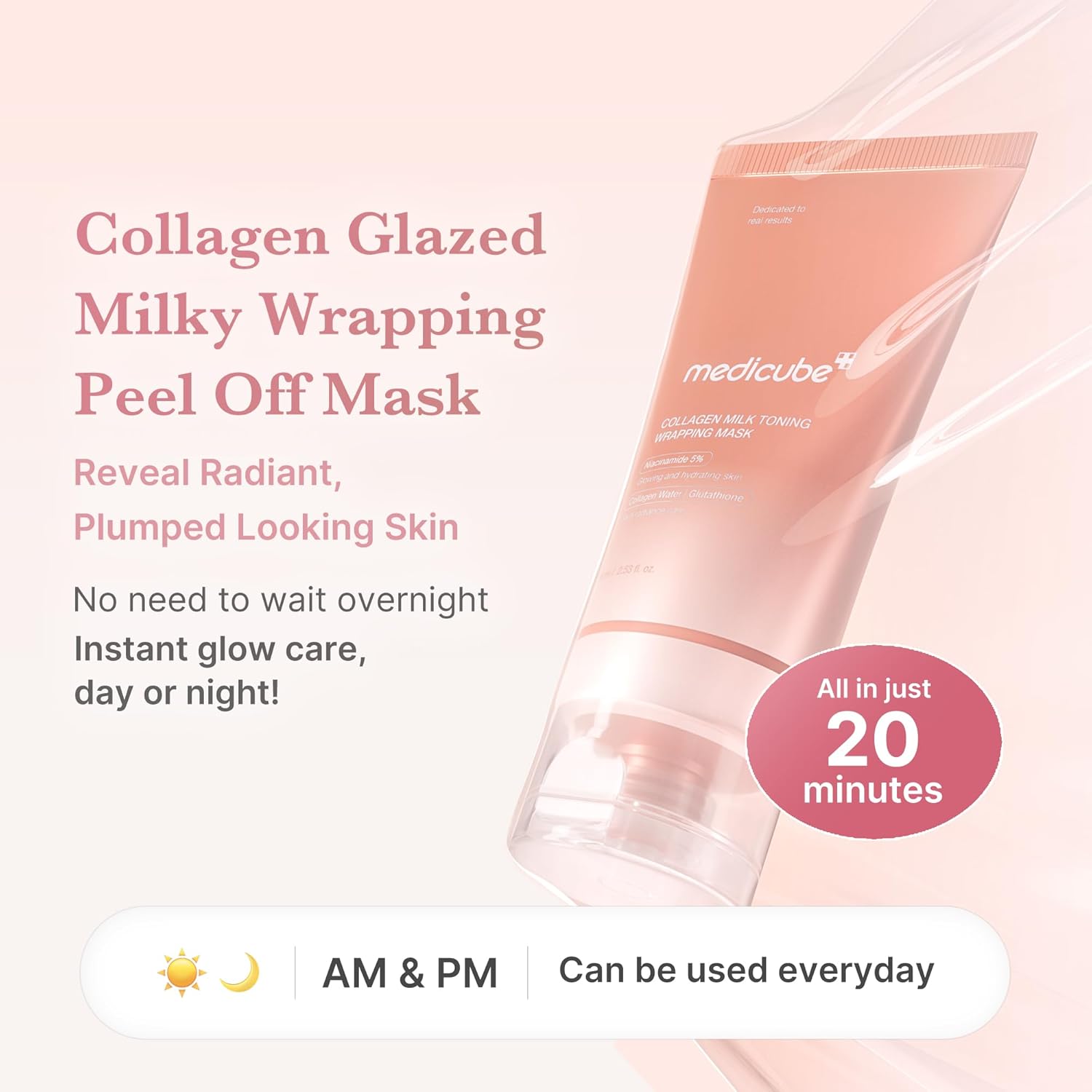 Medicube Collagen Milk Toning Wrapping Mask 75ml – Image 6