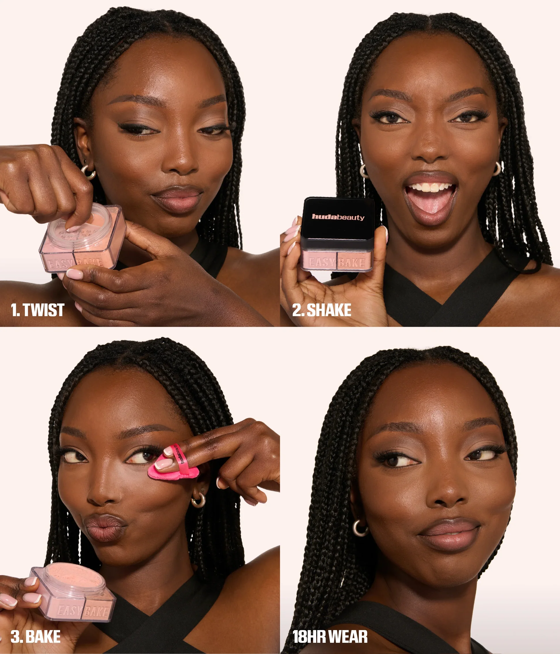 HUDA BEAUTY - Easy Bake Loose Powder Duo Poudre Libre PINK PUMKIN – Image 3