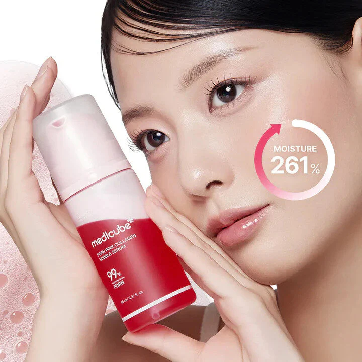 Medicube PDRN Pink Collagen Bubble Serum 95ml – Image 3