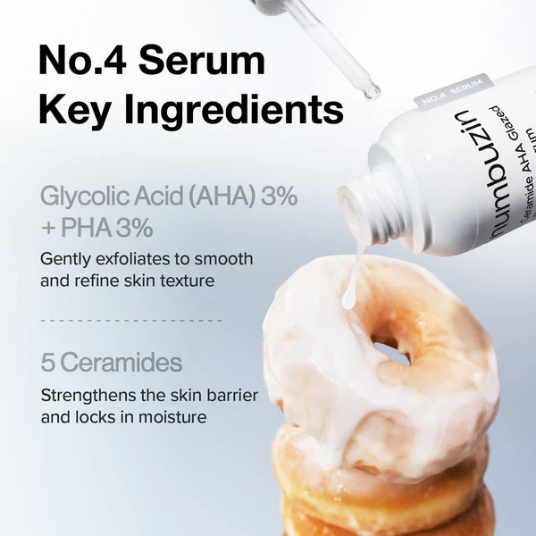 numbuzin No.4 Ceramide AHA Glazed Skin Prep Serum 30ml – Image 6