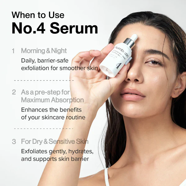 numbuzin No.4 Ceramide AHA Glazed Skin Prep Serum 30ml – Image 5