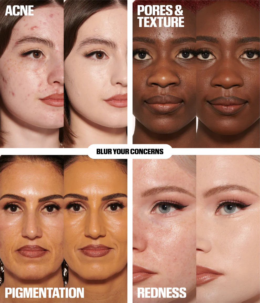 HUDA BEAUTY Easy Blur Natural Airbrush Foundation 30ml – GOLDEN MILK 307N – Image 2
