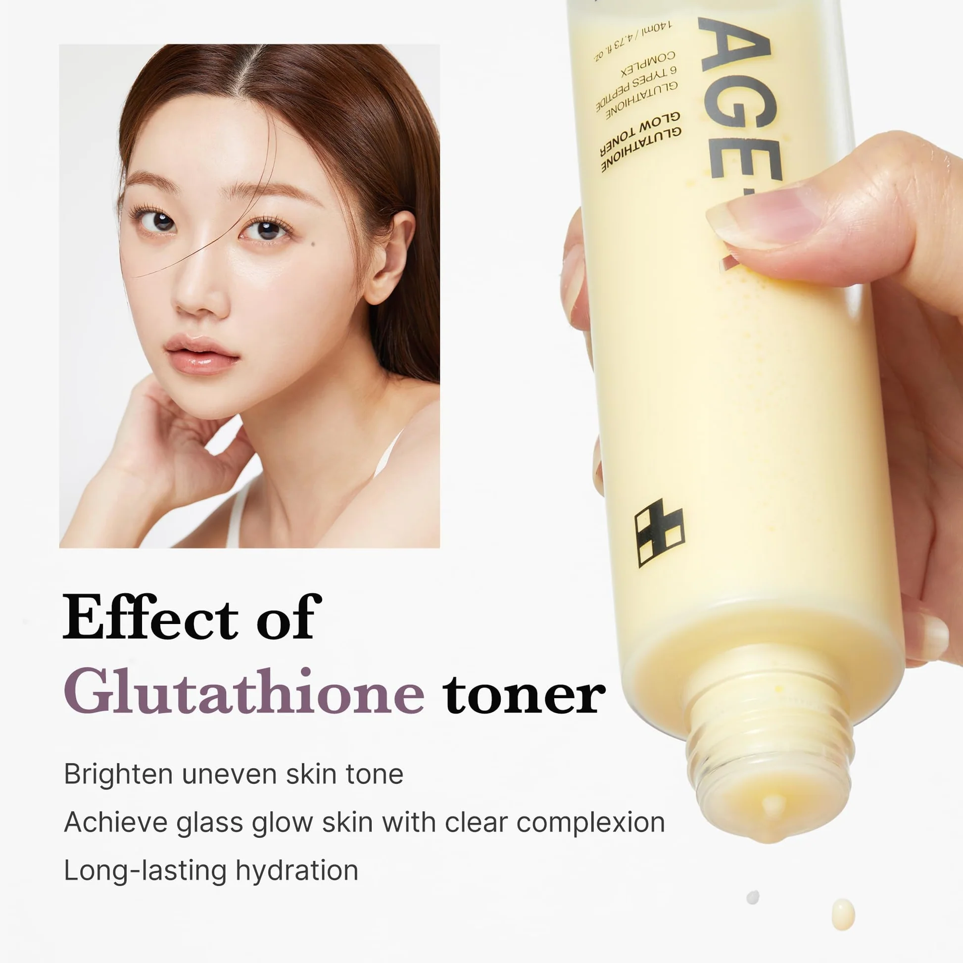 Medicube Age-R Glutathione Glow Toner 140ml – Image 3