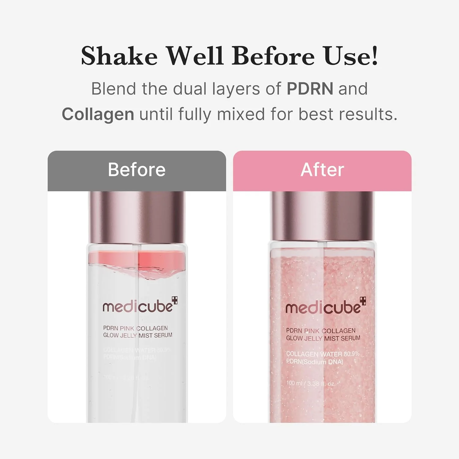 Medicube PDRN Pink Collagen Glow Jelly Mist Serum 100ml – Image 5