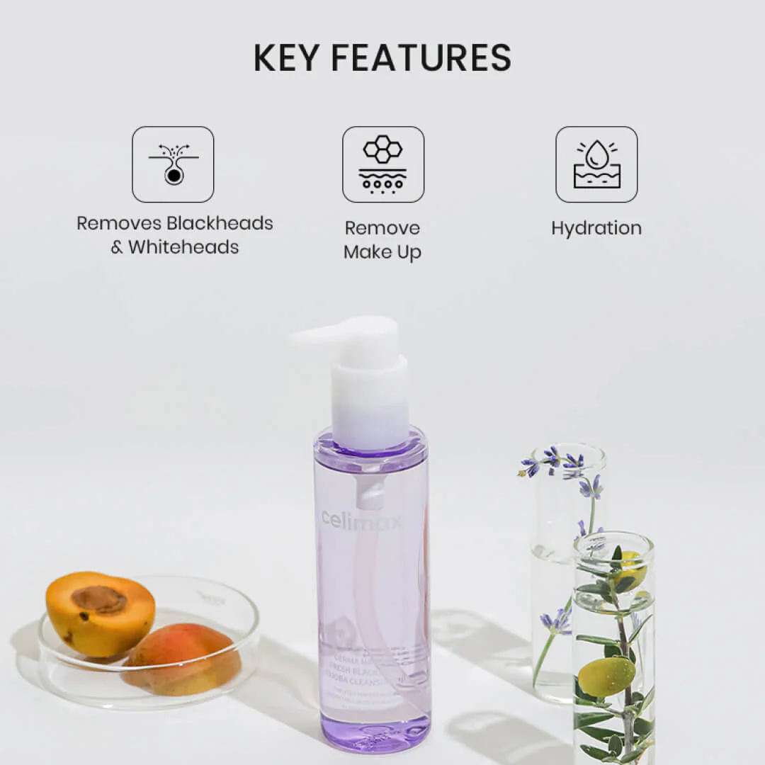 Celimax Fresh Blackhead Jojoba Cleansing Oil 150ml – Image 3