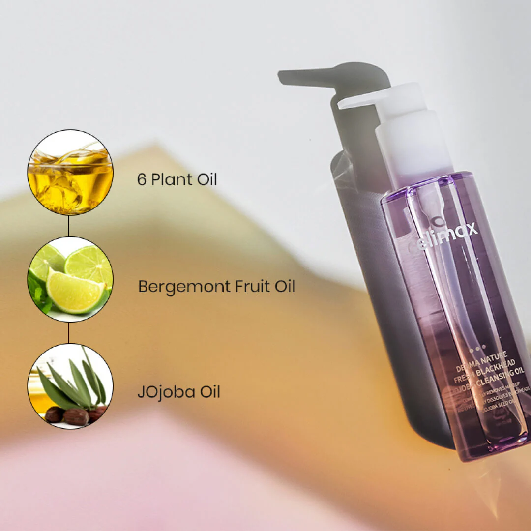 Celimax Fresh Blackhead Jojoba Cleansing Oil 150ml – Image 2
