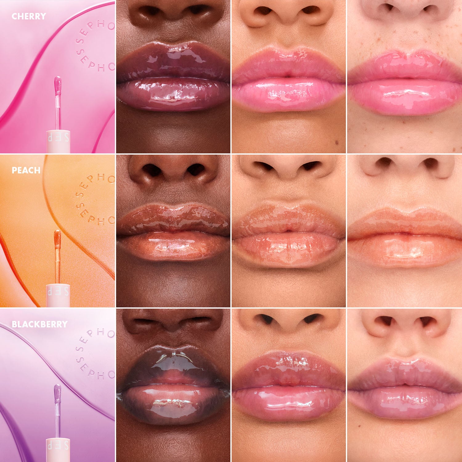 SEPHORA COLLECTION TRIO D'HUILES LÈVRES HYDRATANTES - Coffret soin lèvres – Image 2